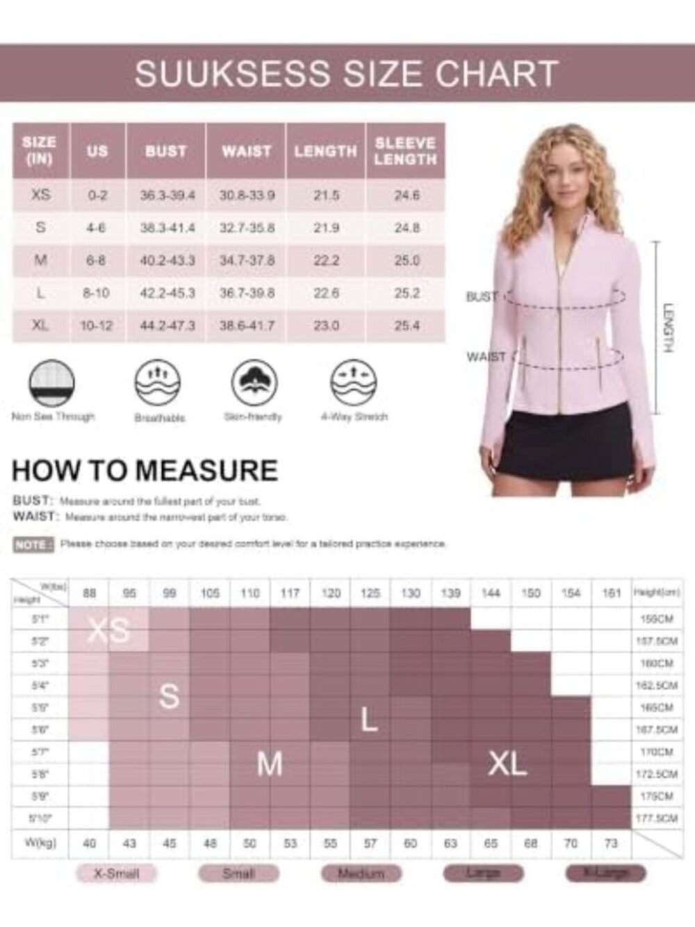 Lightweight Golden Zipper Jacket for Women with Thumb Holes & Pockets - Picture 6 of 6
